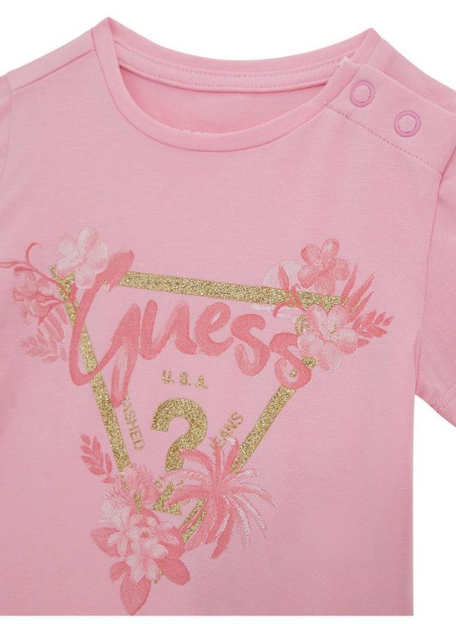 GUESS Kids Printed Crew Neck T-Shirt  - Image 3