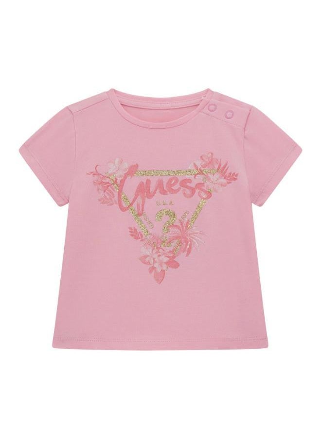 GUESS Kids Printed Crew Neck T-Shirt  - Image 1