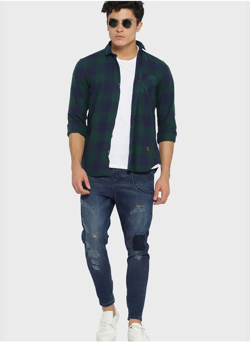 Campus Sutra Check Shirt
