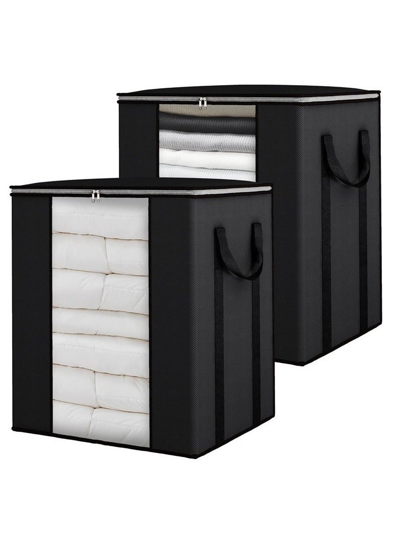 EBMINI Three Piece Household Transparent Clothing Storage Bag Set 