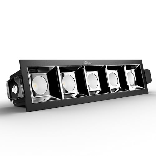 Murphy Aluminium 10W Black Finish Square Laser Led Ceiling Cob Spot, Focus, Down Ceiling Light, Ceiling Pop Light (Warm White, Pack Of 1, With 2 Years Warranty) - Image 1