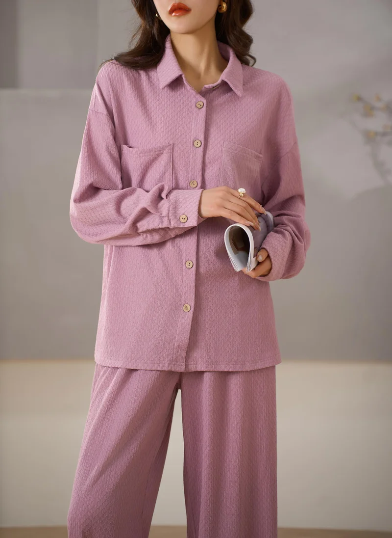Hassal Deep Pink Two Piece Suit