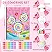 BenLouis 24 Sweet Mini Coloring Books Kids with 24 Stacking Crayons Candyland Donut Party Favors Activity Books Bulk for Kids Ice Cream Birthday Goodie Bag Gift Stuffer Classroom Reward - Image 4