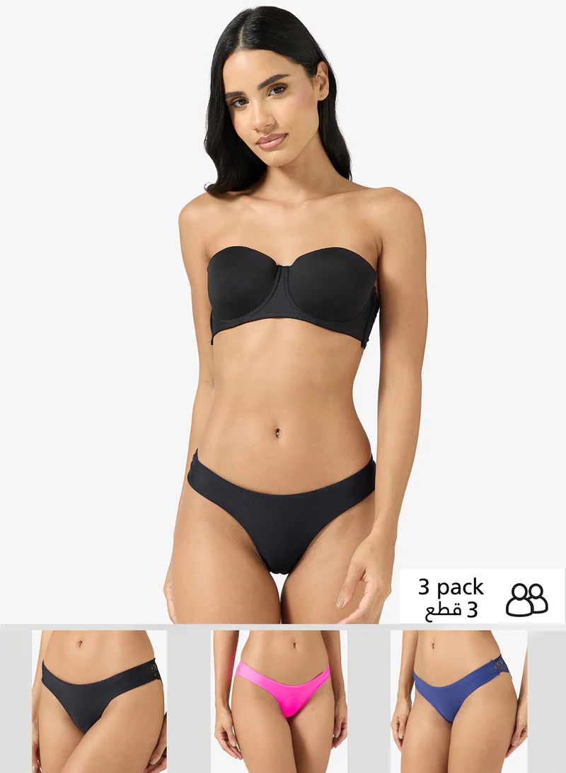 ELLA 3 Pack Cheeky Lace Brief