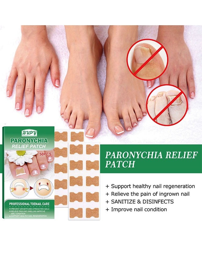 BUPY Bupy Nail Repair Patch For Hands And Feet, Soft Ingrown Nails, Thickened Nails, Bright Nails, Nail Grooves, Onychomycosis Care Patch  - Image 2
