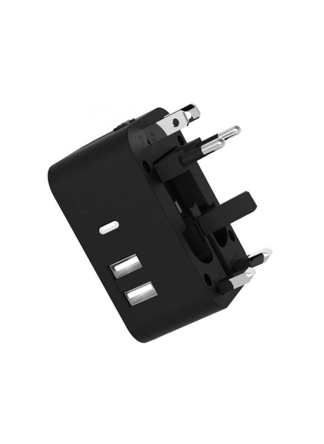 Chabeia Fast Charging Universal Travel Adapter, PD20W International Charger with 2 USB Ports & Type-C Adaptor, Worldwide Wall Charger for iPhone,Laptop, USA/UK/EU/AUS  - Image 1