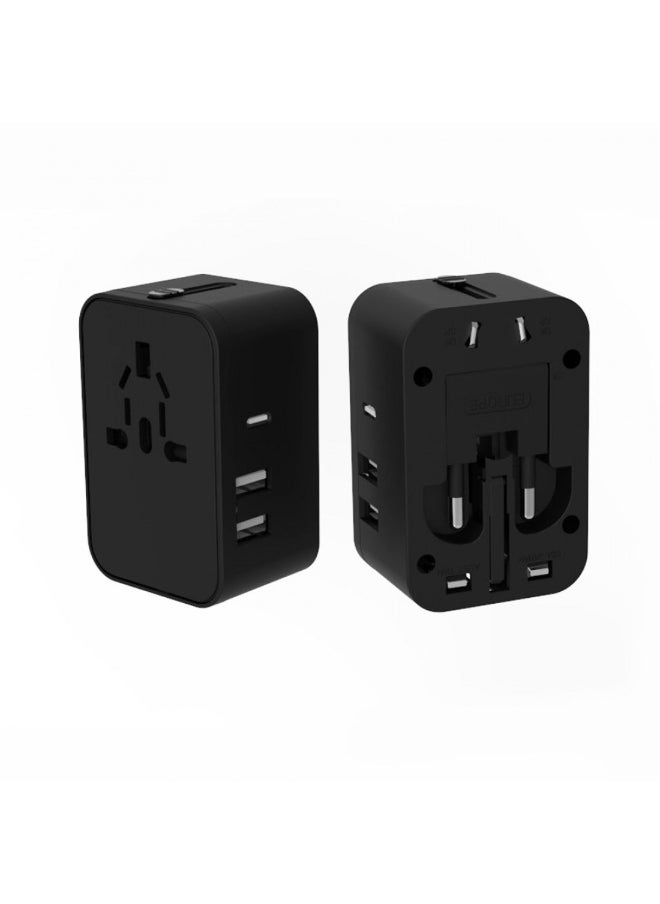 Chabeia Fast Charging Universal Travel Adapter, PD20W International Charger with 2 USB Ports & Type-C Adaptor, Worldwide Wall Charger for iPhone,Laptop, USA/UK/EU/AUS  - Image 5
