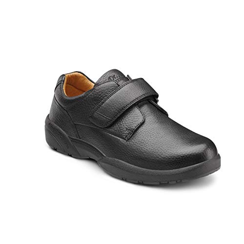 Dr. Comfort دكتور كومفورت ويليام-إكس حذاء السكري بعمق مزدوج للرجال - حذاء علاجي - حذاء مشي رجالي مع وسائد جل، M-08.0، أسود - Image 1