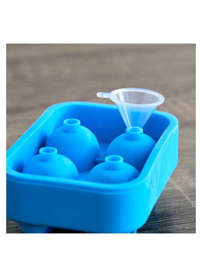 Home Box - Icy 4-Compartment Ice Skulls Shape with Funnel 11.5 x 4.5 x 8 cm - Image 1