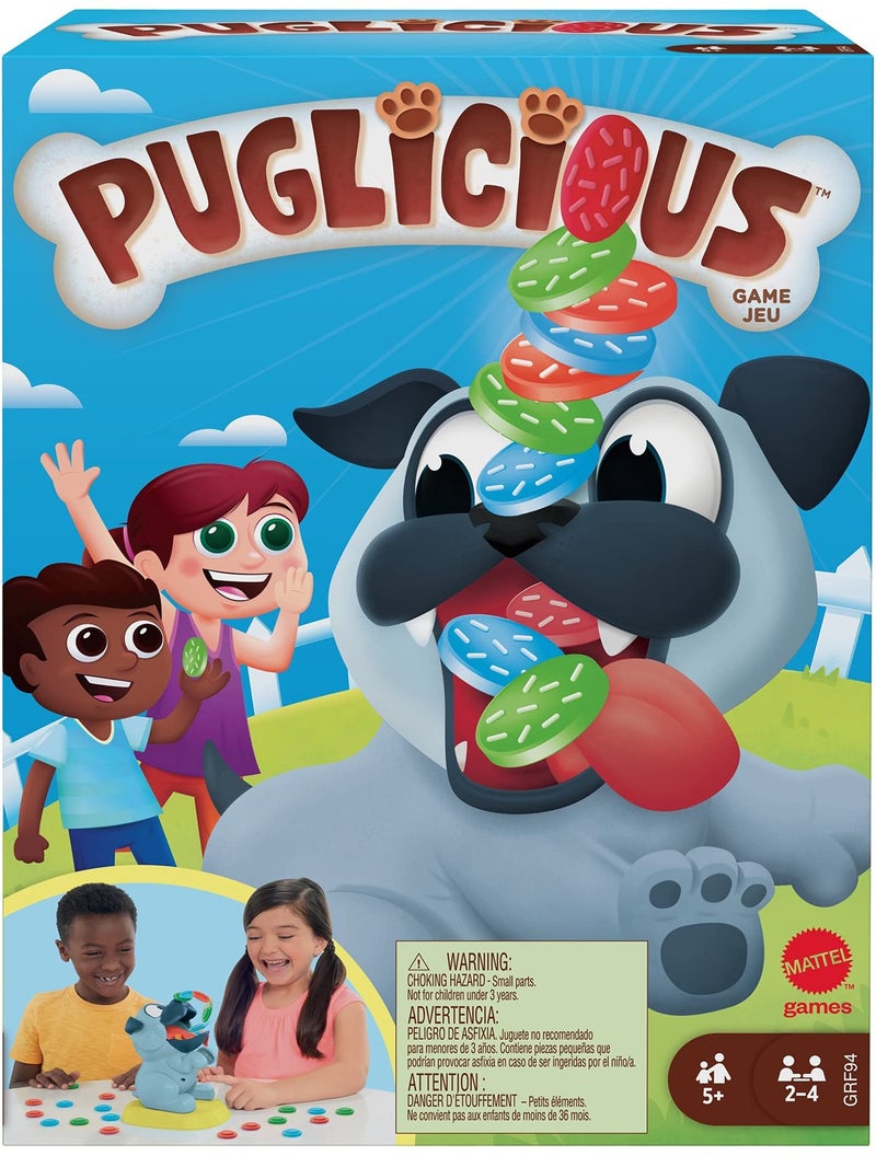 Mattel Games Puglicious Kids Game Dog TreatStacking Challenge with Hungry Puppy Toy for Kids 5 Years  Older - Image 4