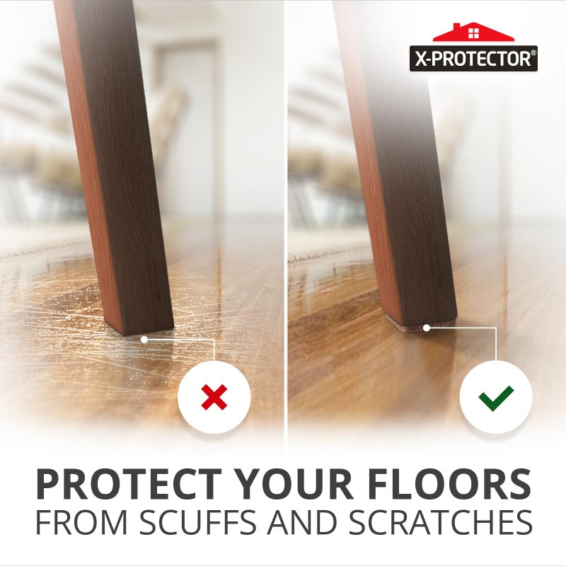 X-Protector Felt Furniture Pads - 20 PCS 6 x 1/2" - Premium Felt Strips with Adhesive Backing - Rectangular Furniture Pads for Hardwood Floors - Cut Furniture Felt Pads to Size You Need! (Brown) - Image 5