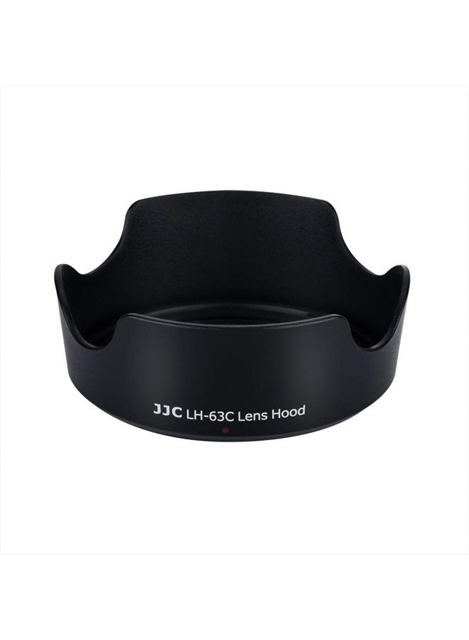 JJC 18-55mm Lens Hood Shade for Canon EF-S 18-55mm f/3.5-5.6 is STM & RF 24-50mm f/4.5-6.3 is STM Lens Replaces Canon EW-63C Hood for Canon Rebel T8i T7i T7 T6i SL3 SL2 EOS R8 R10 R7 90D 80D 77D - Image 1