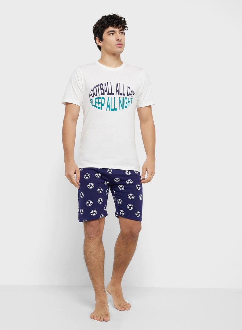 Seventy Five All Over Print T-Shirt & Shorts  - Image 1