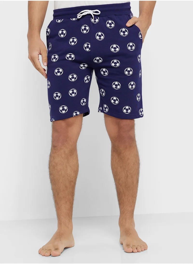 سفنتي فايف All Over Print T-Shirt & Shorts
