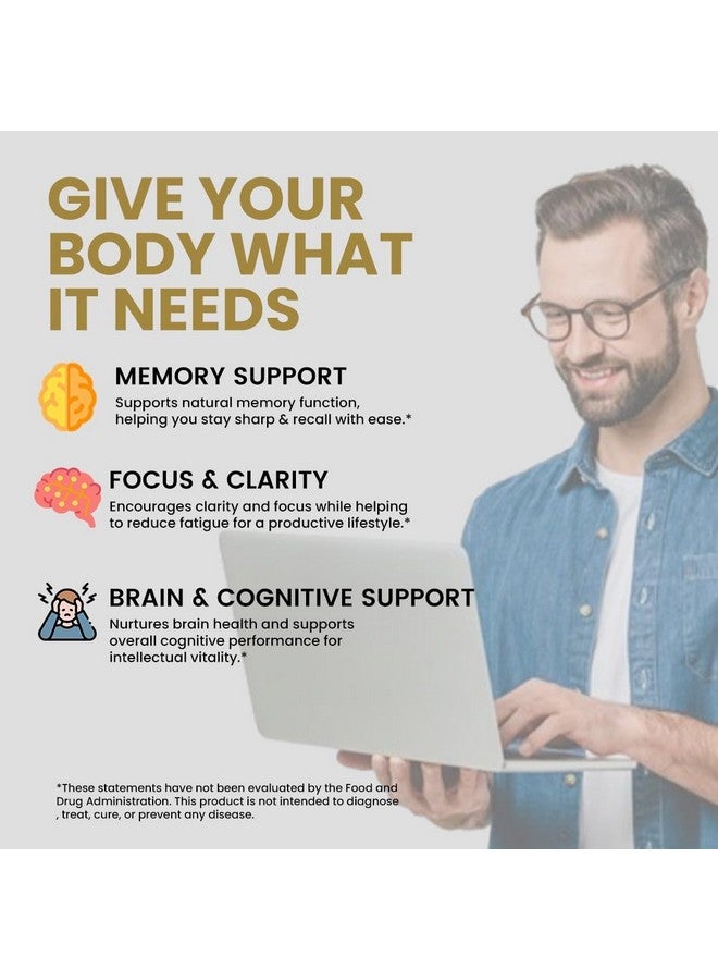 Rooted Active's Lion's Mane Mushroom for Brain Health Support - Mushroom Support for Focus & Memory Function - Immune & Nervous System Supplement | USDA Organic | 60 Caps - Image 2