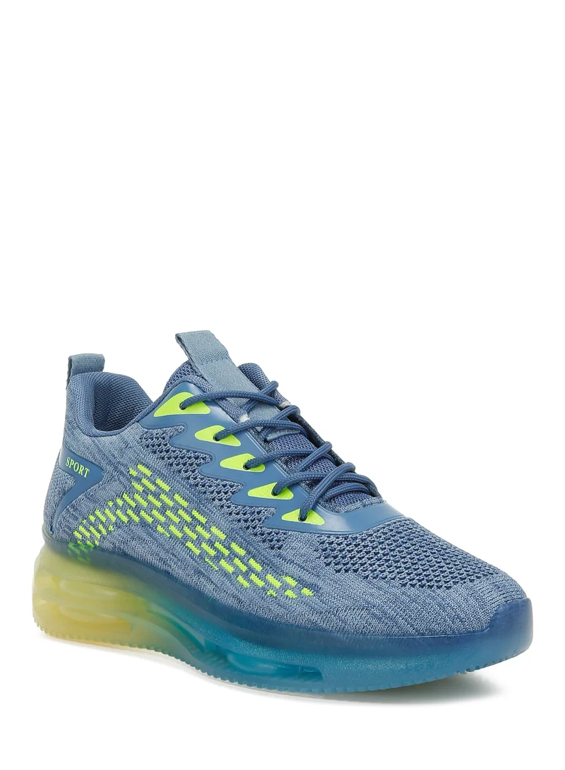 London Rag Chunky Flyknit Men's Sneakers in Blue