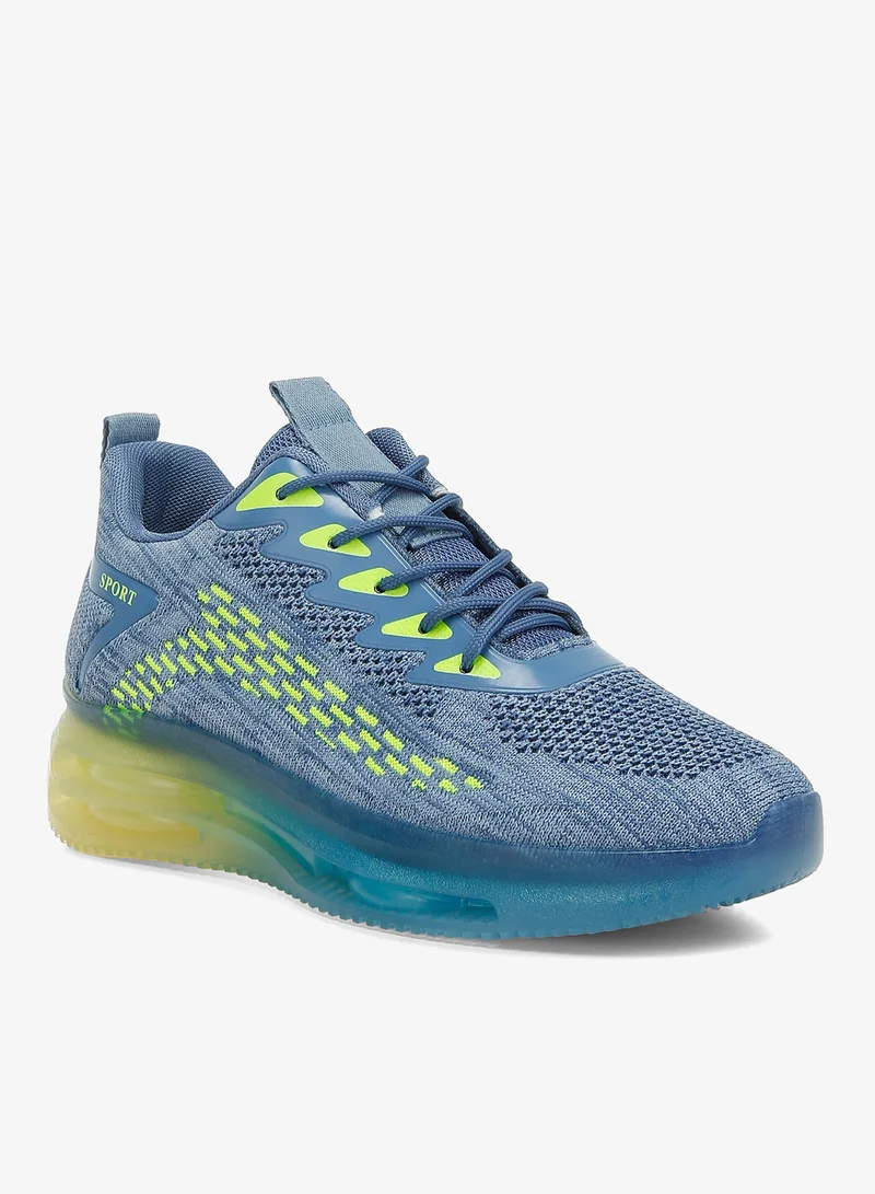 London Rag Chunky Flyknit Men's Sneakers in Blue