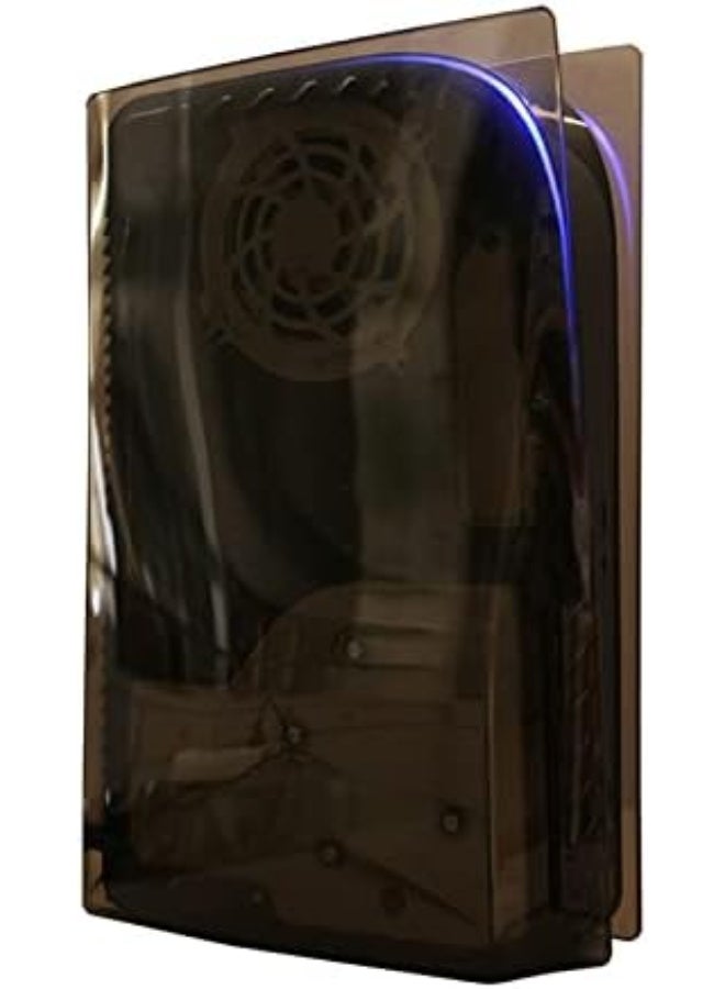 Transparent Shell Hard Shell Replacement Plate Case Cover for PS5 Disc Edition Gaming Console (Transparency Black) - Image 2