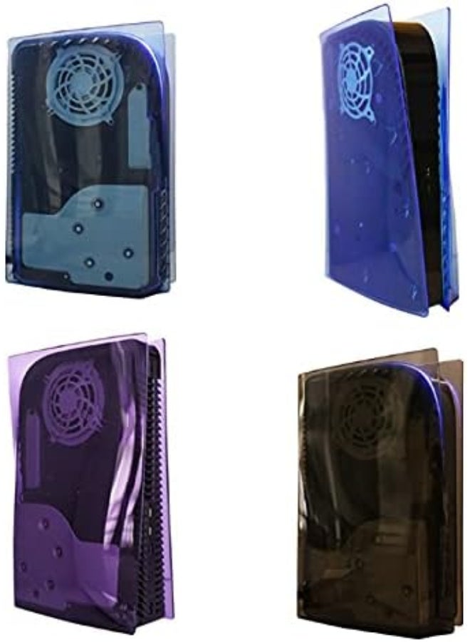 Transparent Shell Hard Shell Replacement Plate Case Cover for PS5 Disc Edition Gaming Console (Transparency Black) - Image 5