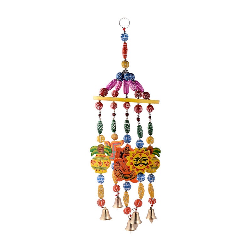 EtsiBitsi Religious Signs Beechwood Wind Chime Multicolour