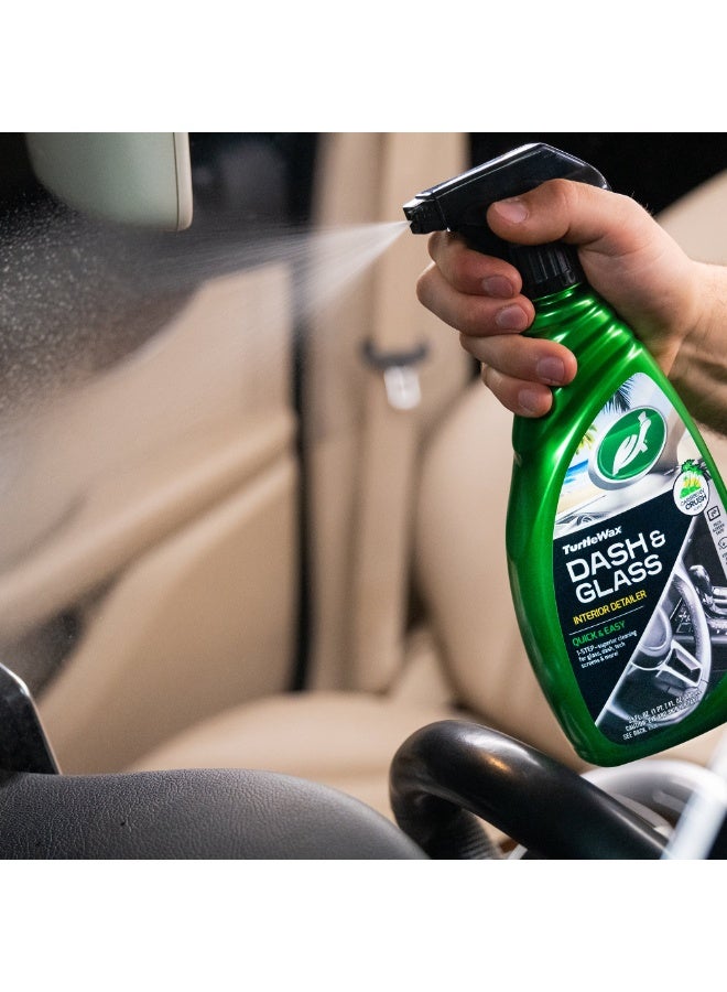 Turtle wax Dash & Glass Caribbean Crush Scent Interior Detailer Streak-Free Glass Quick & Easy 680 ML - Image 2