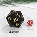 CSITORWWE 55mm Giant D20 Dice20 Sided Resin Dice with Velvet Pouch Titan Polyhedral Dice for TTRPG Tabletop GamingDungeon MastersRPG AdventuresBlack - Image 4
