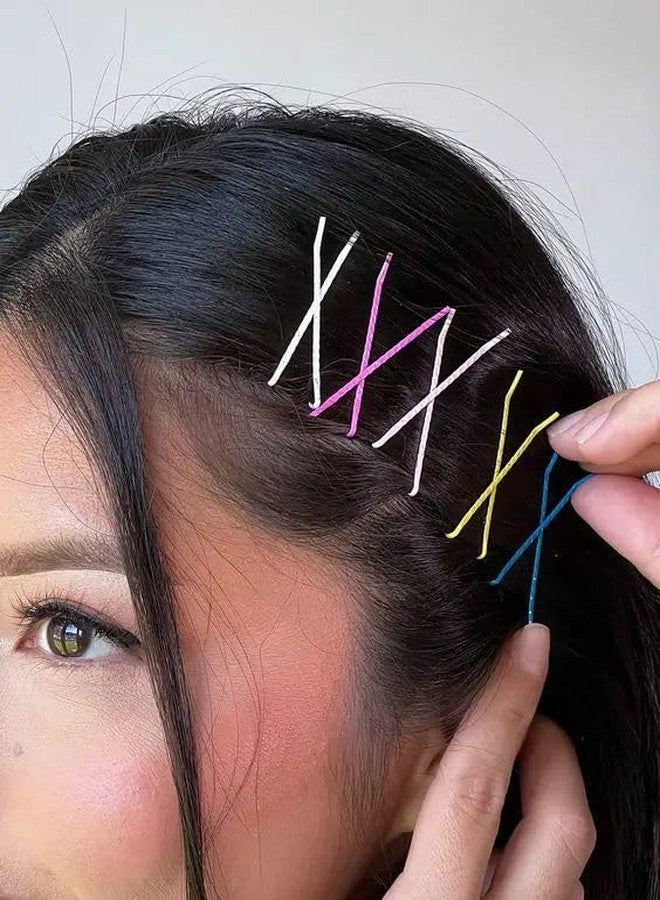 ZUGAD Metal Bobby Pins, Rust-Resistant Straight Matte Bobby Pins set, Regular Size, Metallic Barrettes Hair Clips in English Colors For Women's & Girls - (40Pcs) (40 PC Light Color) - Image 4