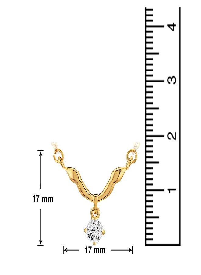 Mahi Gold Plated Albatross Pendant for Women PS1105041G - Image 3
