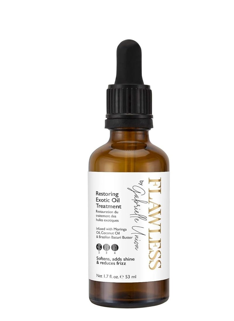 Flawless - Flawless by Gabrielle Union Restoring Exotic Oil Treatment for Natural Coily Hair, 1.7 OZ - Image 1