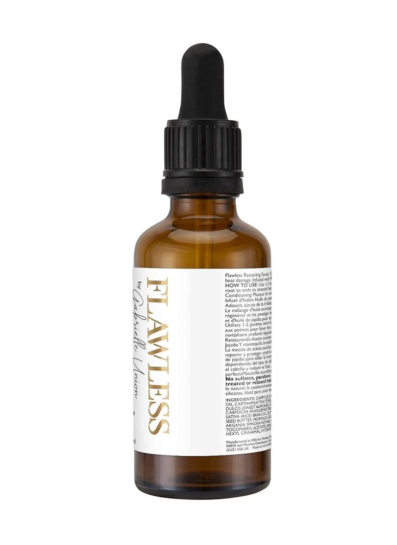Flawless - Flawless by Gabrielle Union Restoring Exotic Oil Treatment for Natural Coily Hair, 1.7 OZ - Image 1