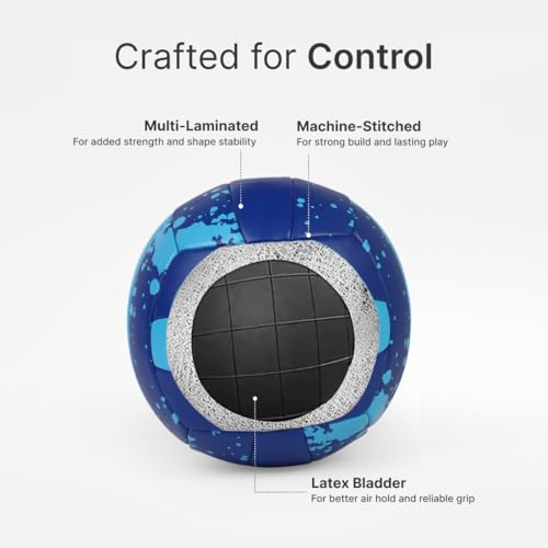 CULT Volleyball Spike Blue Size 4 Official Training & Match Volleyball for Indoor & Outdoor Play Durable PVC, Strong Grip, Soft Touch & Air Retention - Image 5