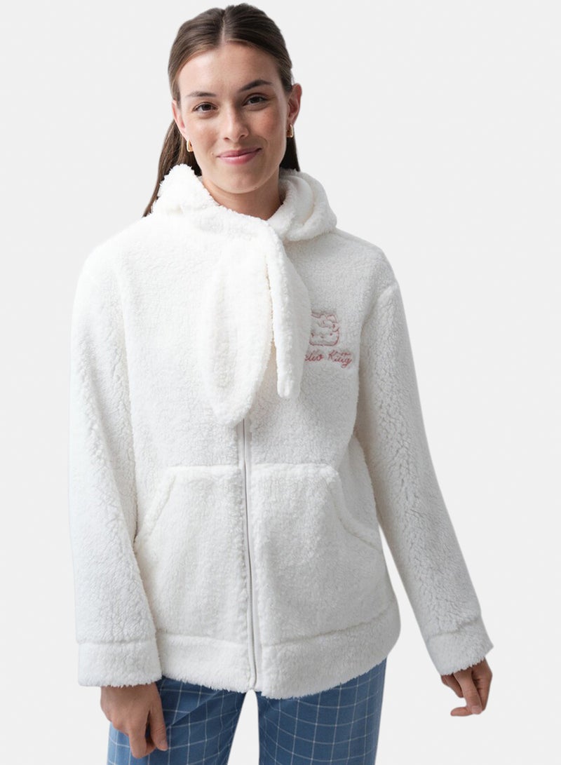 women'secret Hello Kitty short shearling robe - Image 1