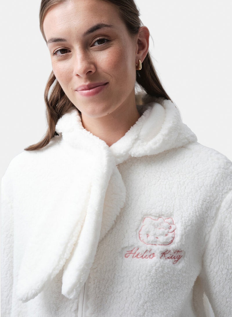 women'secret Hello Kitty short shearling robe - Image 3