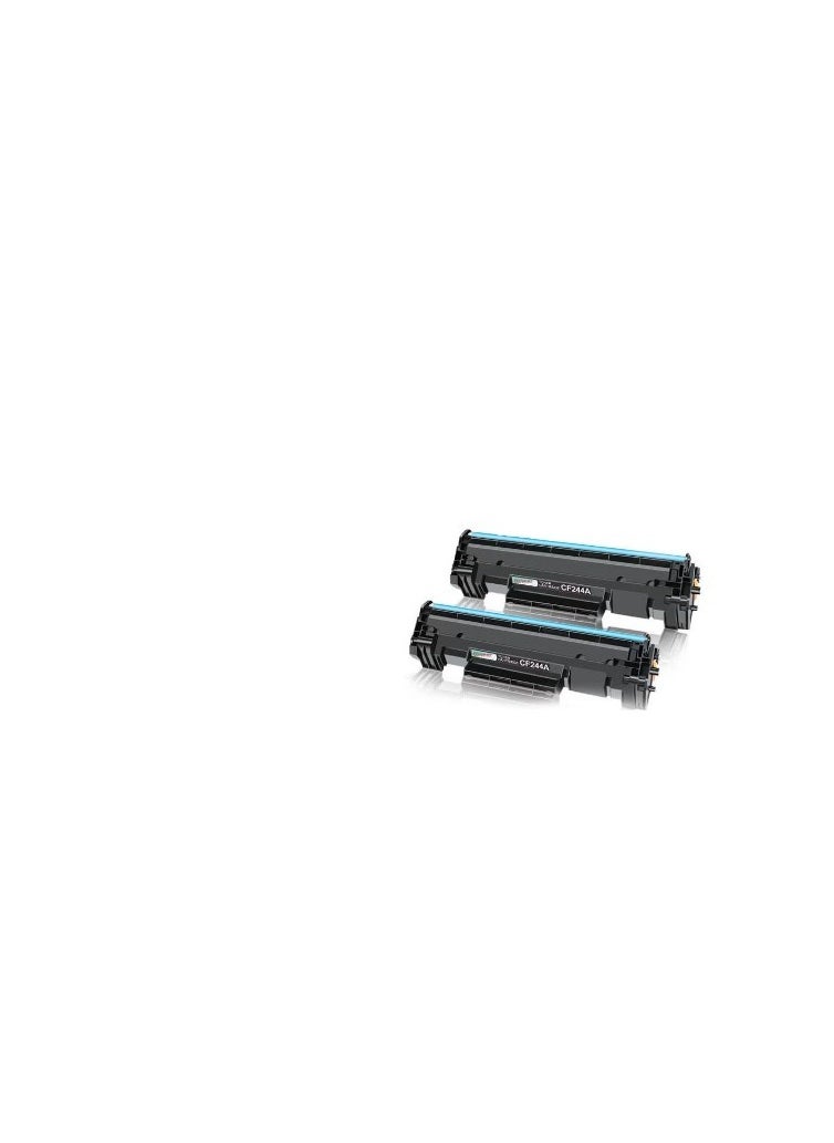Office Maker 2-Pack 44A CF244A Laserjet Toner Cartridge for HP Printer Black  - Image 2