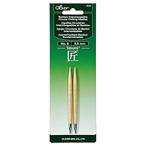 Clover Needlecraft Clover 3639 Needlecraft Takumi No.9 Bamboo Interchangeable Circular Knitting Needles - Image 1