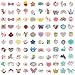 SOTOGO 100 Pieces Little Girl Rings Jewelry Rings Girl Pretend Play Ring and Dress up Ring Little Girls Gift - Image 2