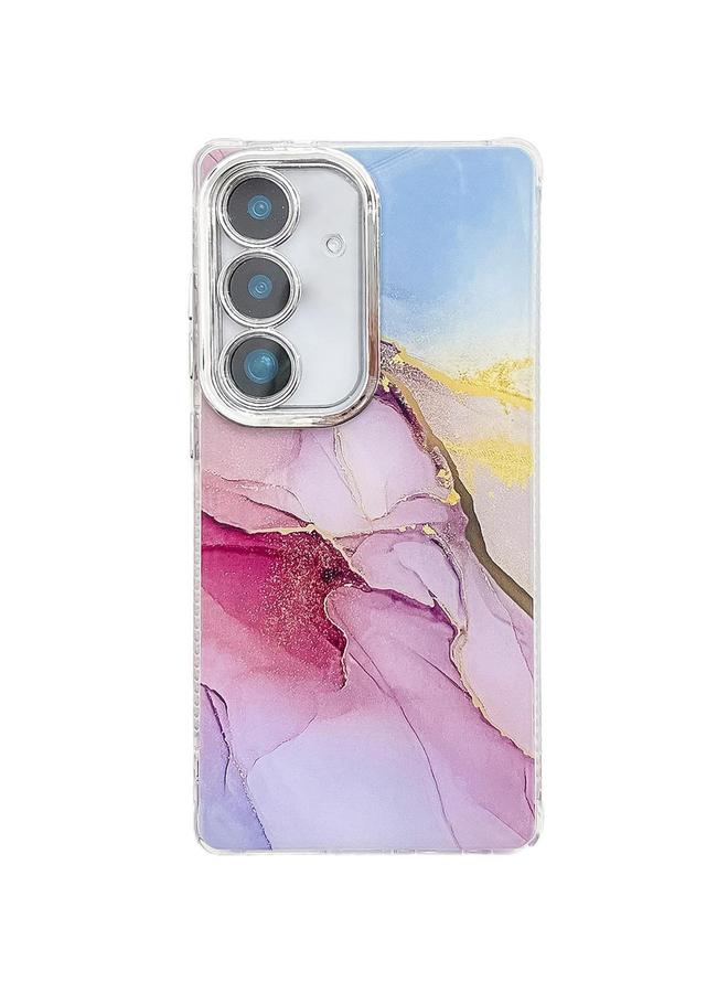 S-TOP Case For Samsung Galaxy S25 5G Electroplated Marble Texture Phone Case - Image 1