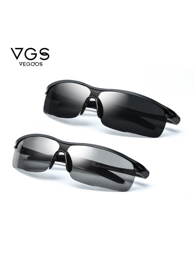 Vegoos Men's Photochromic Polarized Sungl For Driving, Outdoor Cycling, Fishing, And Driving 8088 - Image 1