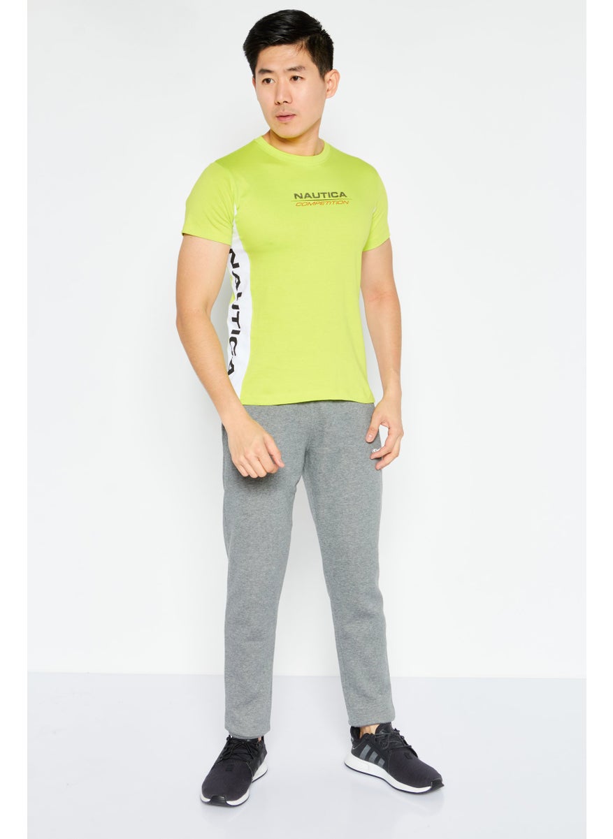 Nautica Competition Men Sportswear Fit Short Sleeve Outdoor T-Shirts, Green Combo  - Image 2