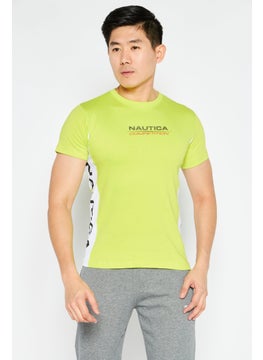 Men Sportswear Fit Short Sleeve Outdoor T-Shirts, Green Combo