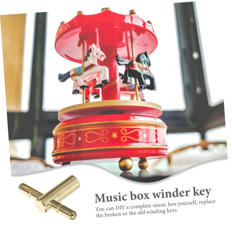 Replacement Winding Keys For Hand Crank Music Box 4 Piece Accessory Kit - Image 3