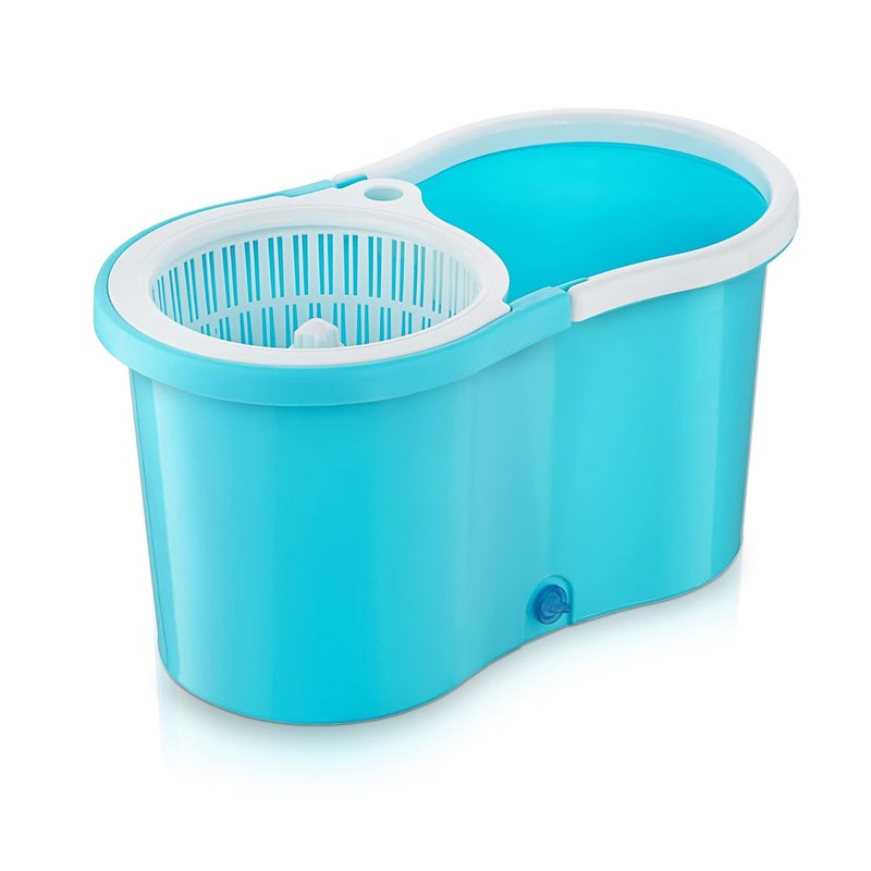 PRANAY'S KLEANUP Kleanup Smart Spin Mop Big Wheels with 1 Microfiber Refills Mops Floor Cleaning Mop Rod Stick with Bucket Mop for Floor Cleaning Pocha for Floor Cleaning Mop Rod Mopping Set - Image 2