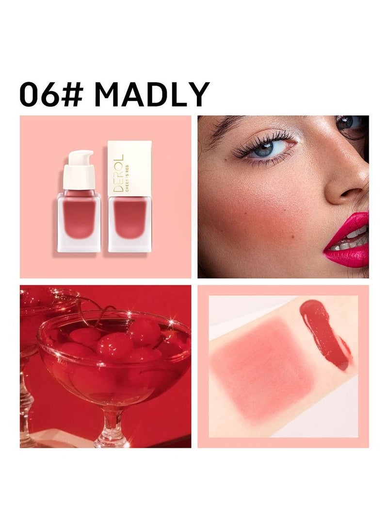 ديرول أحمر خدود كريمي سائل للخدود، أحمر الخدود، الوجه، لوحة ألوان برونزية، شكل هايلايتر، مرطب ومسامي، لمسة نهائية غير لامعة، تدوم طويلاً، مقاومة للماء للنساء، مكياج - Image 1