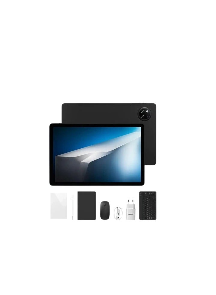 دوجي تاب A9 برو (VIP) - (واي فاي)، ذاكرة الوصول العشوائي (RAM): 128 جيجابايت، شاشة عالية الدقة، 10.1 بوصة، بطارية 6580 مللي أمبير، أندرويد 15، لوحة مفاتيح بلوتوث، ماوس بلوتوث، قلم، أسود - Image 1