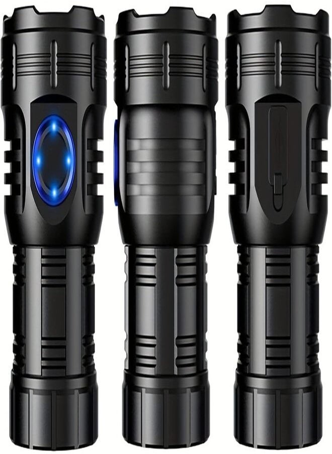 SUKILO High Power LED Mini Flashlight – 8 XPG Beads, 3050 Lumen, USB Rechargeable, Magnetic Clip, Waterproof Portable Torch for Outdoor Hiking, Car Repair, Camping – 2500mAh Battery  - Image 2
