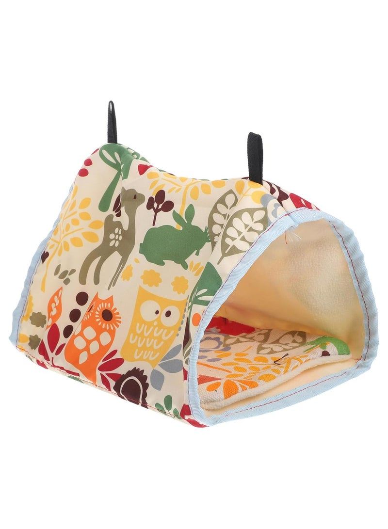 Oasisgalore Parrot Triangular Fossa Bird Hammock Bed Accessories For Bird Cages Winter Tent Bird - Image 1