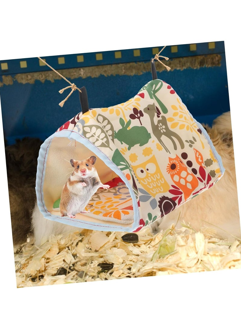 Oasisgalore Parrot Triangular Fossa Bird Hammock Bed Accessories For Bird Cages Winter Tent Bird - Image 3