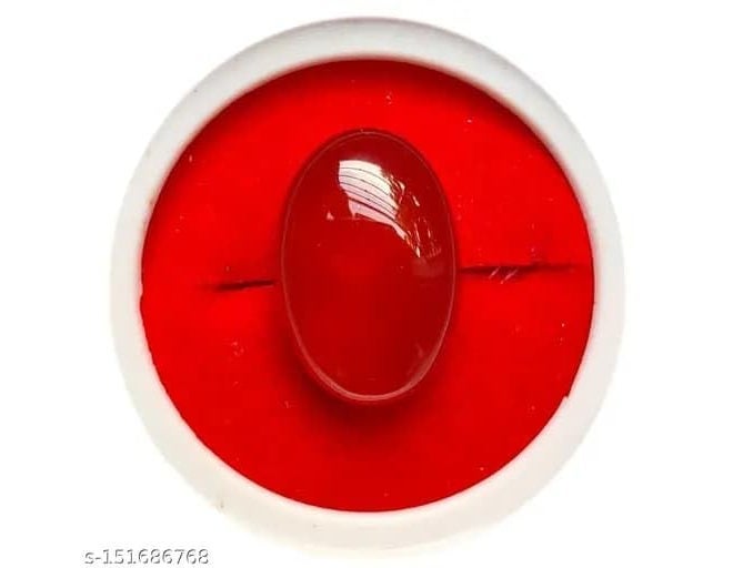 SAINTIMO ® 3Pcs 7.25 Ratti Onyx Yamani Aqeeq/Red haqiq Stone Yamni Aqeeq Stone/Hakik Real Stones/Certified Natural Gemstone - Image 3