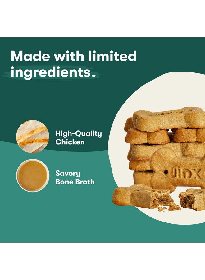 جينكس بسكويت جينكس المصنوع من مرق عظام الدجاج المخبوز في الفرن، مقرمش، طبيعي بالكامل، غني بالأطعمة الفائقة مع لحم البقر الحقيقي واليقطين والتوت الأزرق، 16 أونصة، عبوة من 4 قطع - Image 4