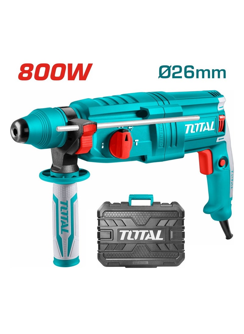 TOTAL Drill Rotary Hammer SDS Plus 800W TH308268